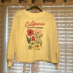 French Terry Blouson-Sleeve Sweatshirt